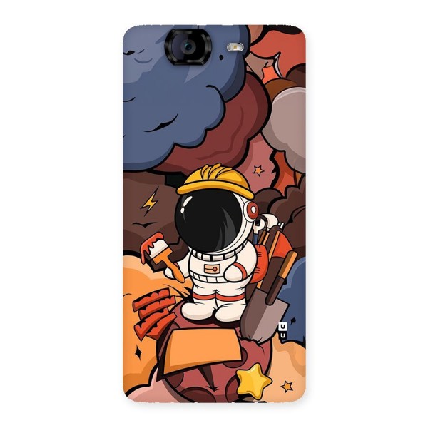 Comic Space Astronaut Back Case for Canvas Knight A350