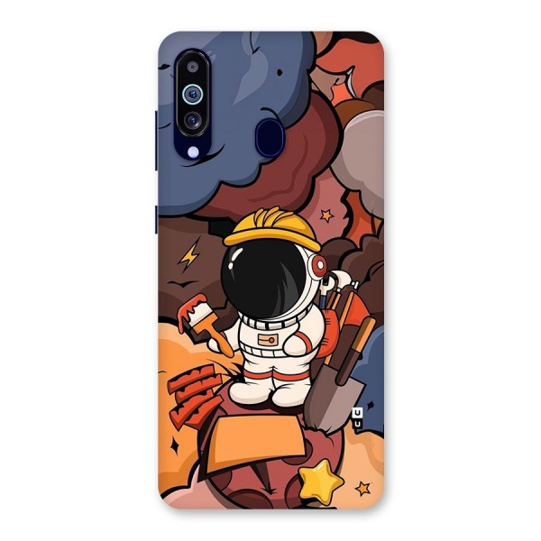 Comic Space Astronaut Back Case for Galaxy A60