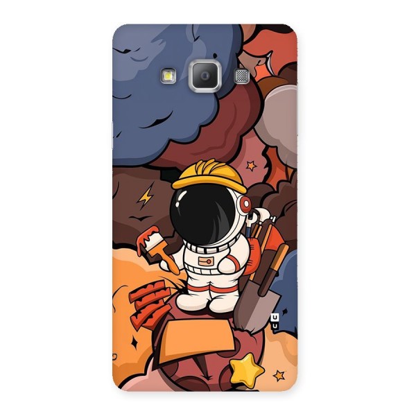 Comic Space Astronaut Back Case for Galaxy A7