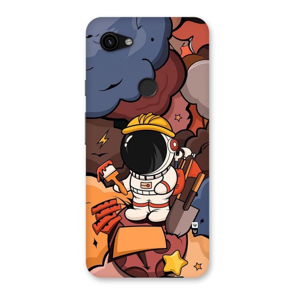 Comic Space Astronaut Back Case for Google Pixel 3a XL