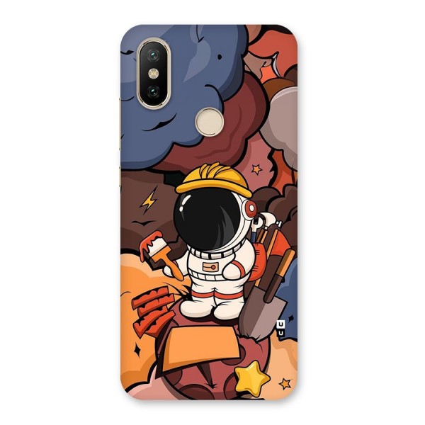 Comic Space Astronaut Back Case for Mi A2