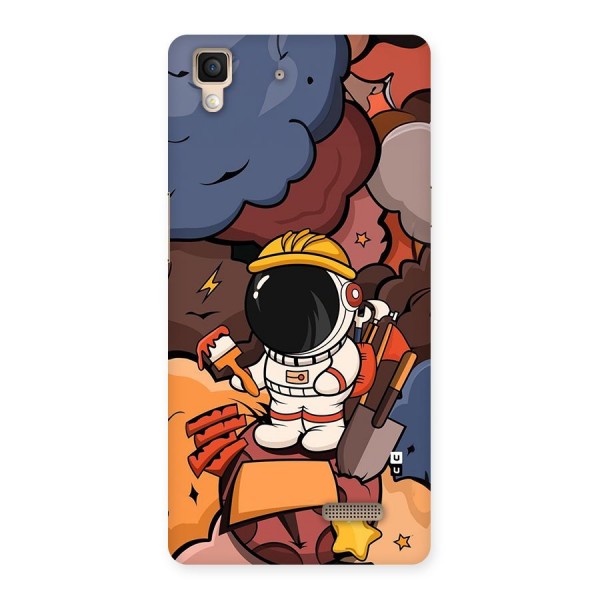 Comic Space Astronaut Back Case for Oppo R7