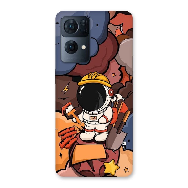 Comic Space Astronaut Back Case for Oppo Reno7 Pro 5G