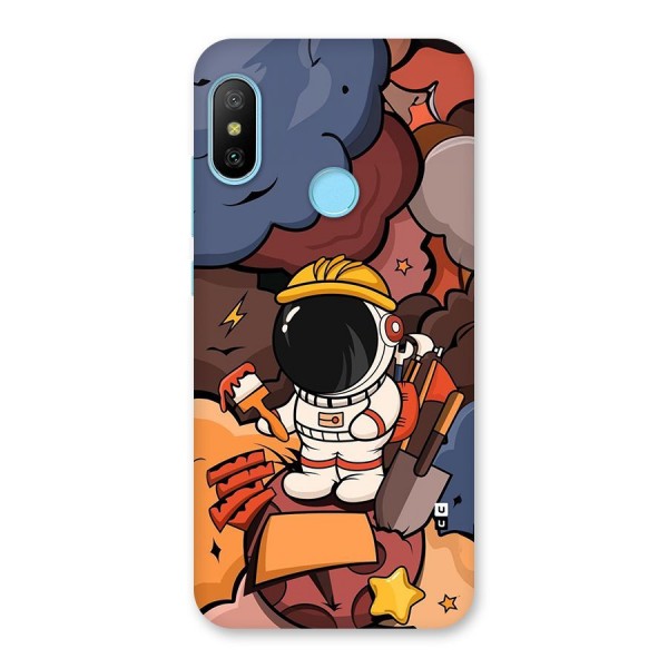 Comic Space Astronaut Back Case for Redmi 6 Pro