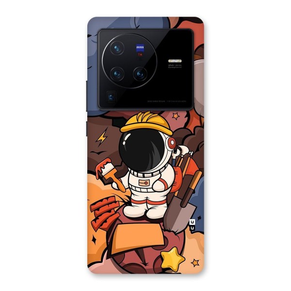 Comic Space Astronaut Back Case for Vivo X80 Pro