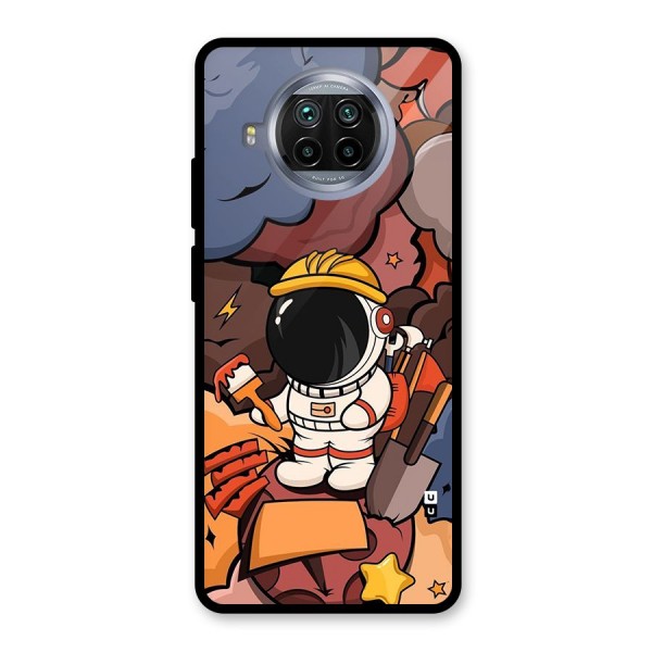 Comic Space Astronaut Glass Back Case for Mi 10i