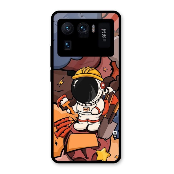 Comic Space Astronaut Glass Back Case for Mi 11 Ultra