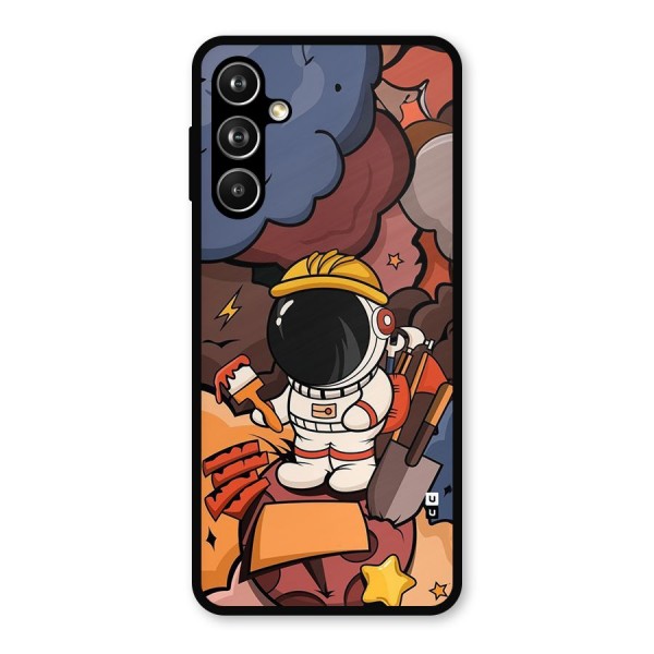 Comic Space Astronaut Metal Back Case for Galaxy F54