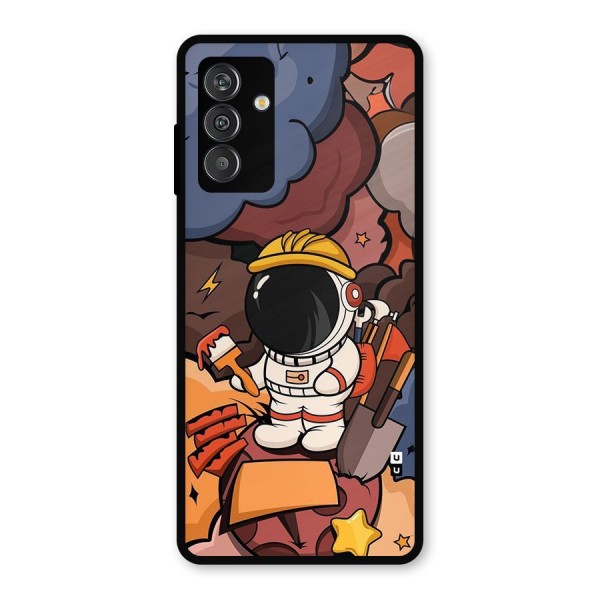 Comic Space Astronaut Metal Back Case for Galaxy M13