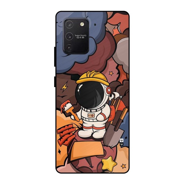 Comic Space Astronaut Metal Back Case for Galaxy S10 Lite