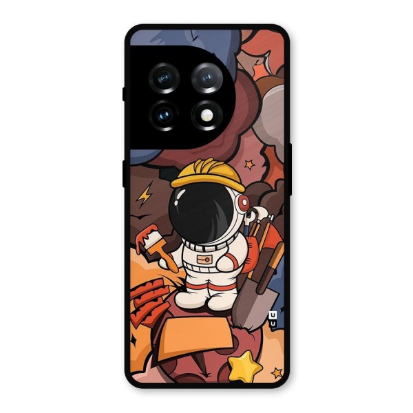 Comic Space Astronaut Metal Back Case for OnePlus 11