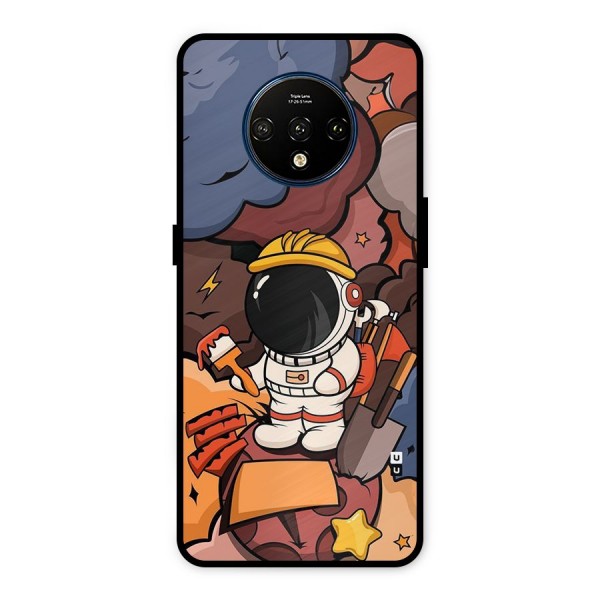 Comic Space Astronaut Metal Back Case for OnePlus 7T