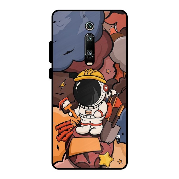 Comic Space Astronaut Metal Back Case for Redmi K20