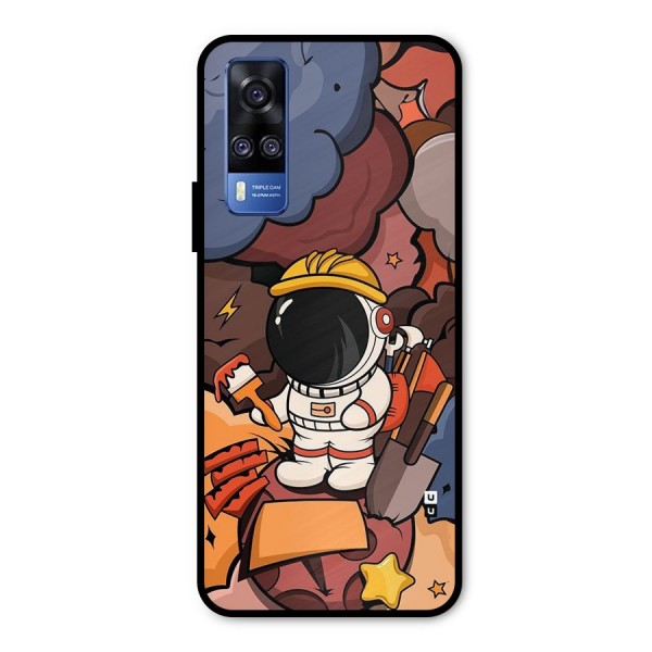 Comic Space Astronaut Metal Back Case for Vivo Y31