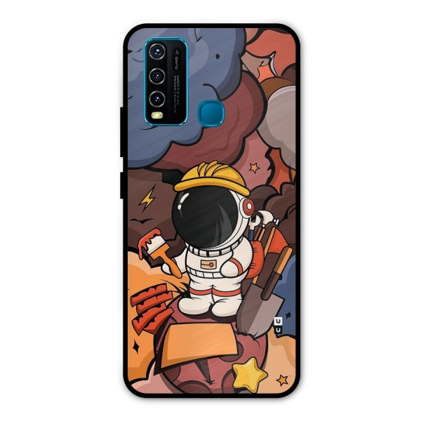 Comic Space Astronaut Metal Back Case for Vivo Y50