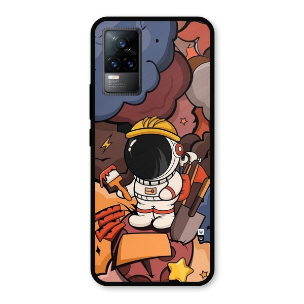 Comic Space Astronaut Metal Back Case for Vivo Y73