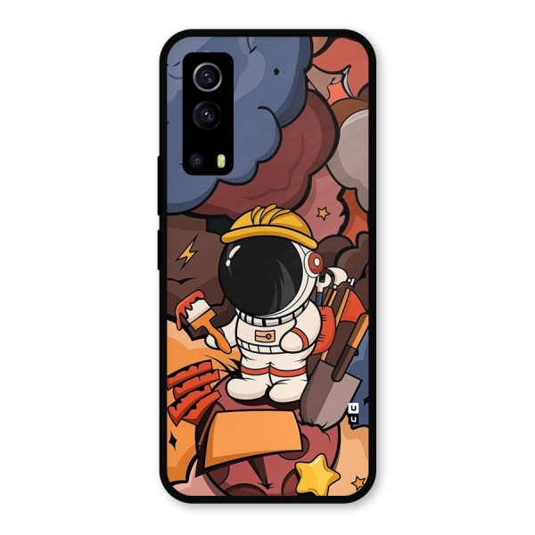 Comic Space Astronaut Metal Back Case for iQOO Z3