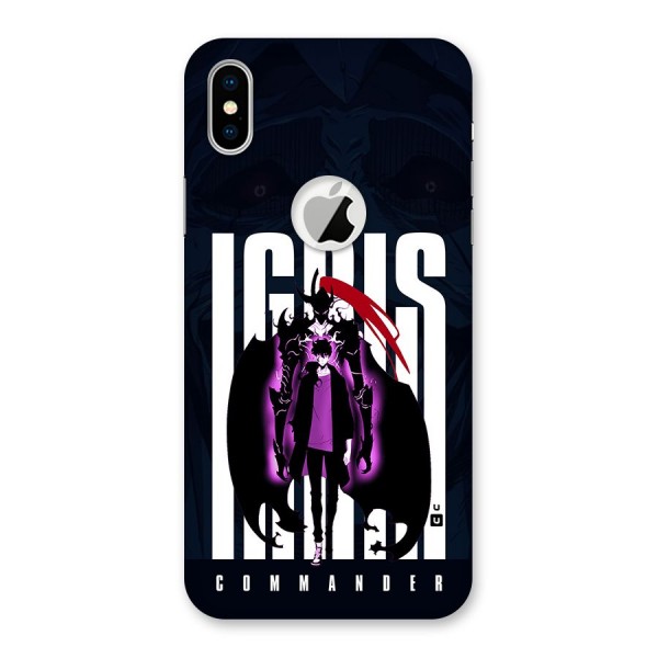 Commander Igris Back Case for iPhone XS Logo Cut