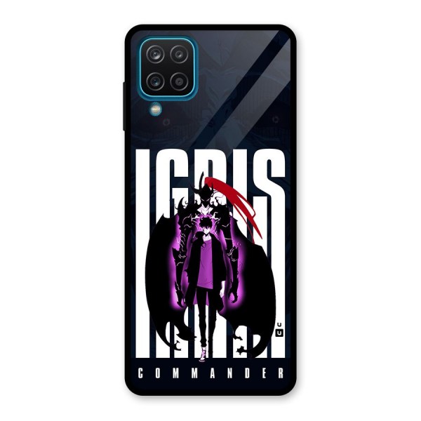 Commander Igris Glass Back Case for Galaxy A12