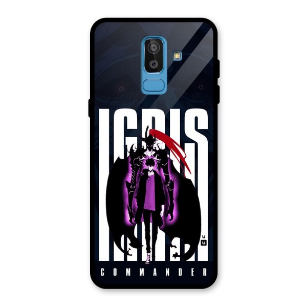 Commander Igris Glass Back Case for Galaxy J8