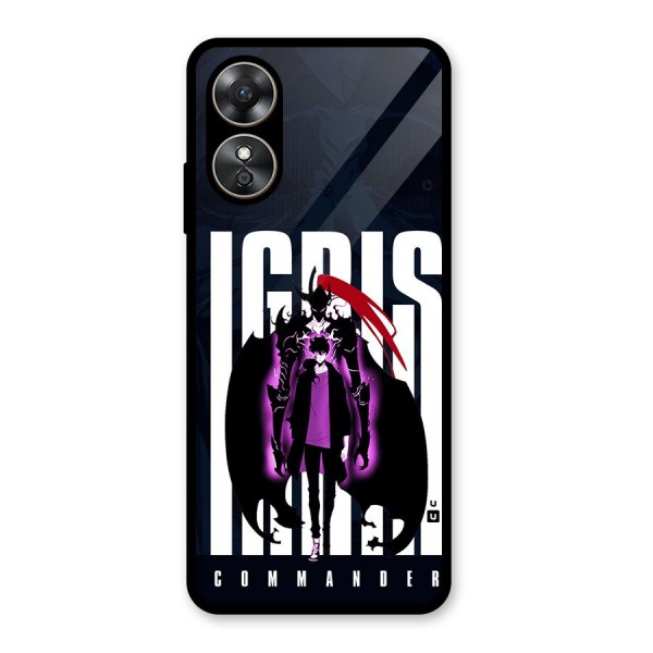 Commander Igris Glass Back Case for Oppo A17