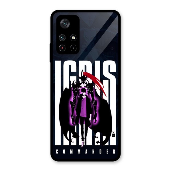 Commander Igris Glass Back Case for Poco M4 Pro 5G