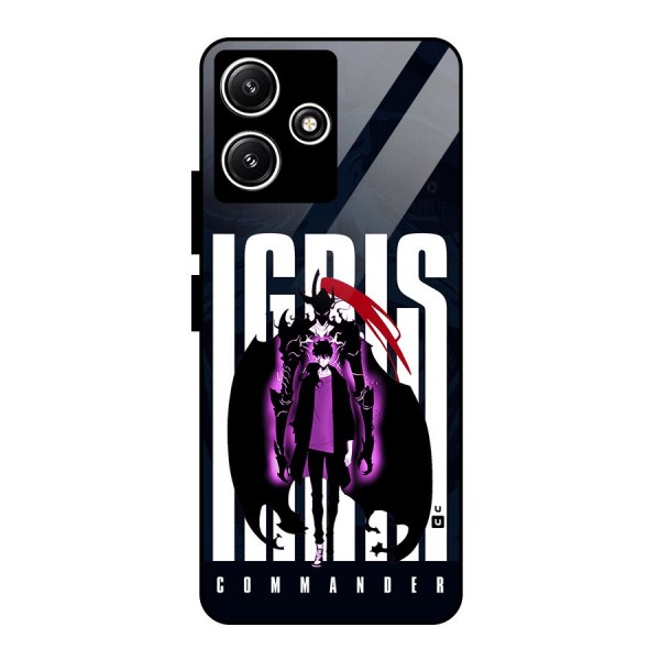 Commander Igris Glass Back Case for Poco M6 Pro