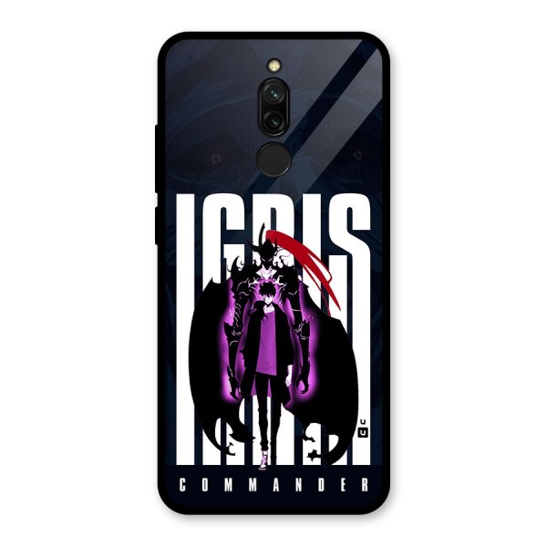 Commander Igris Glass Back Case for Redmi 8