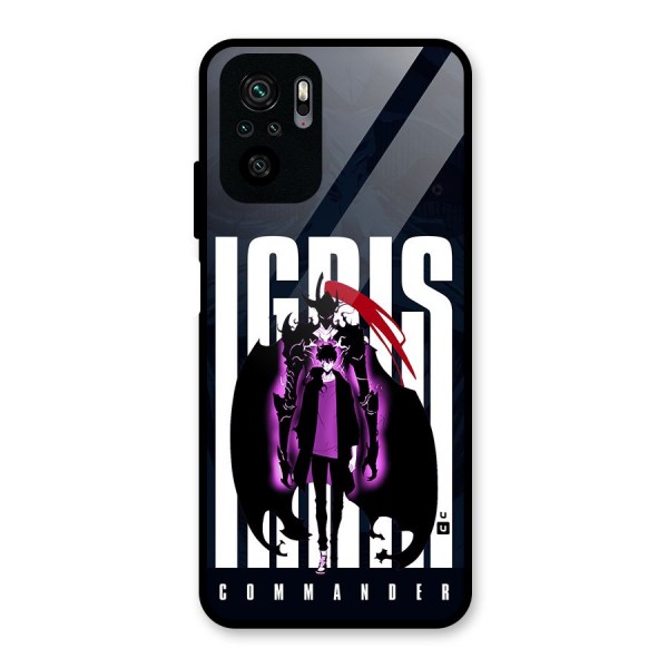 Commander Igris Glass Back Case for Redmi Note 10