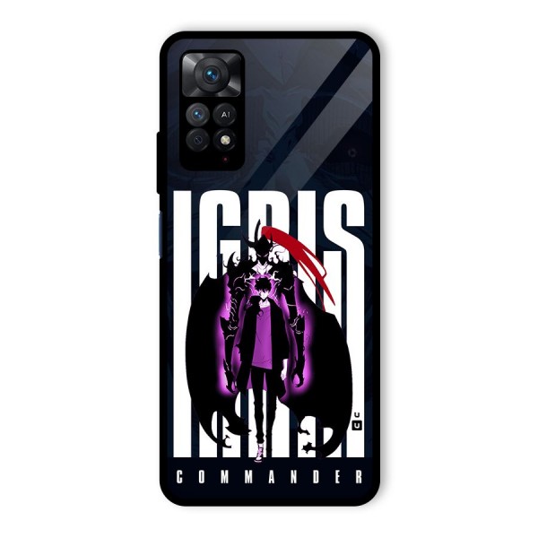 Commander Igris Glass Back Case for Redmi Note 11 Pro