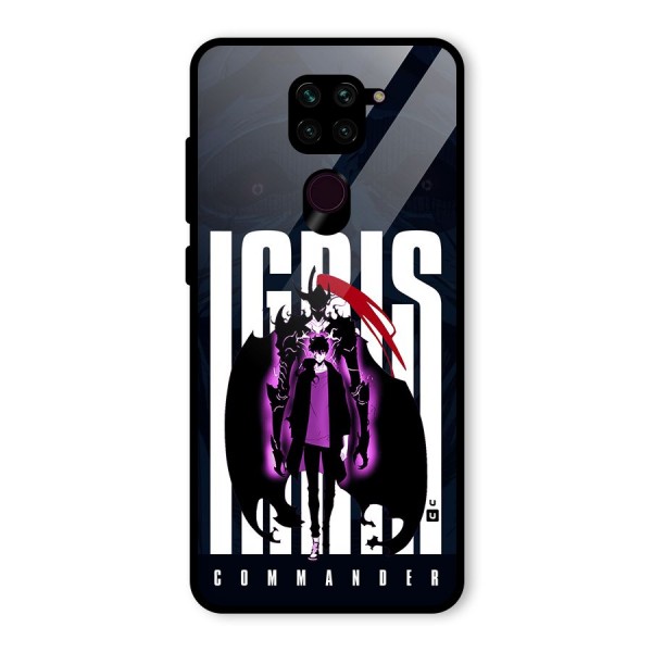 Commander Igris Glass Back Case for Redmi Note 9