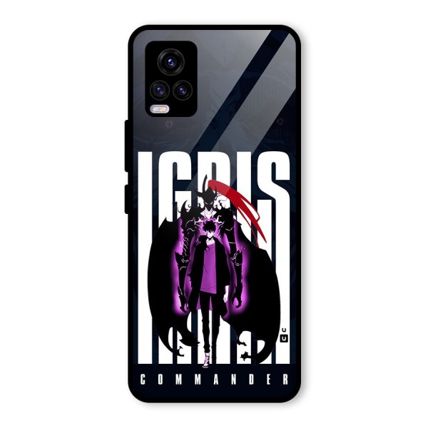 Commander Igris Glass Back Case for Vivo V20 2021