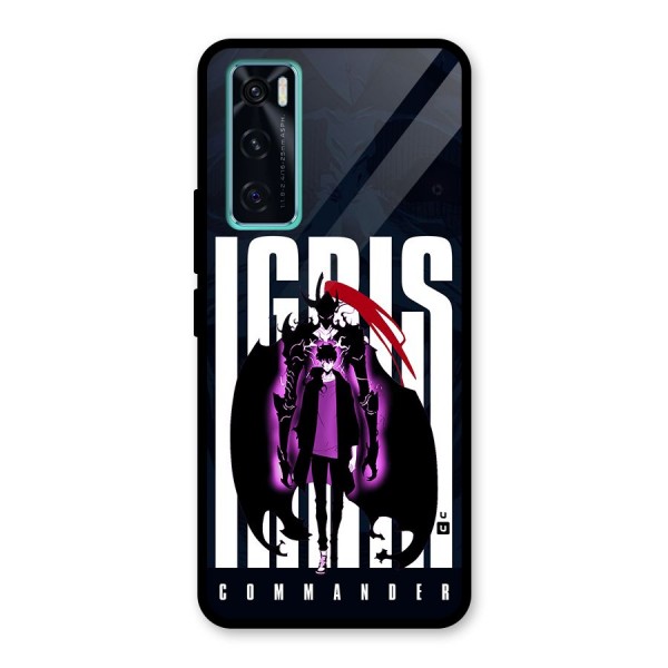 Commander Igris Glass Back Case for Vivo V20 SE