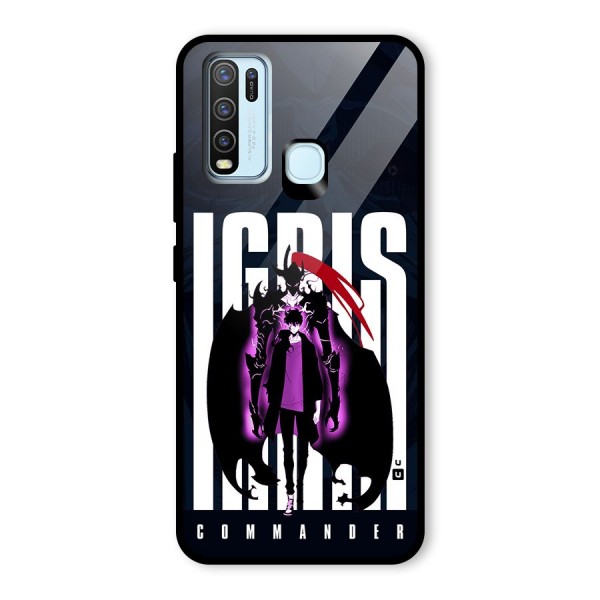 Commander Igris Glass Back Case for Vivo Y30