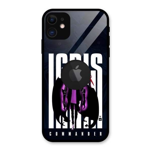 Commander Igris Glass Back Case for iPhone 11 Logo Cut