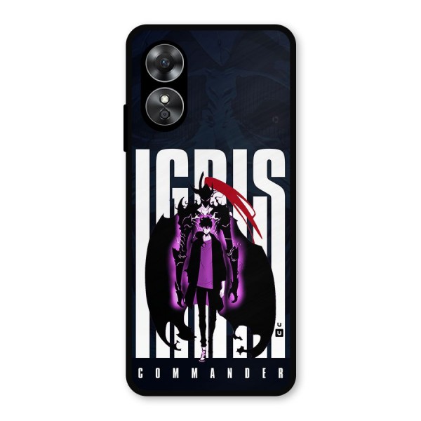 Commander Igris Metal Back Case for Oppo A17