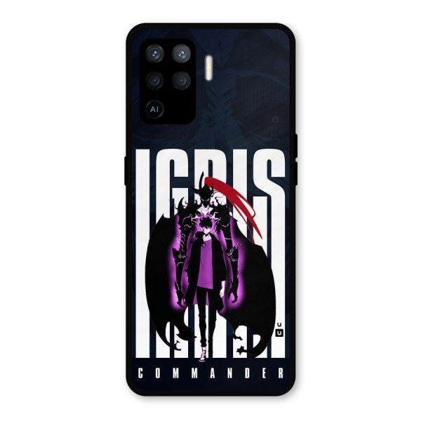 Commander Igris Metal Back Case for Oppo F19 Pro