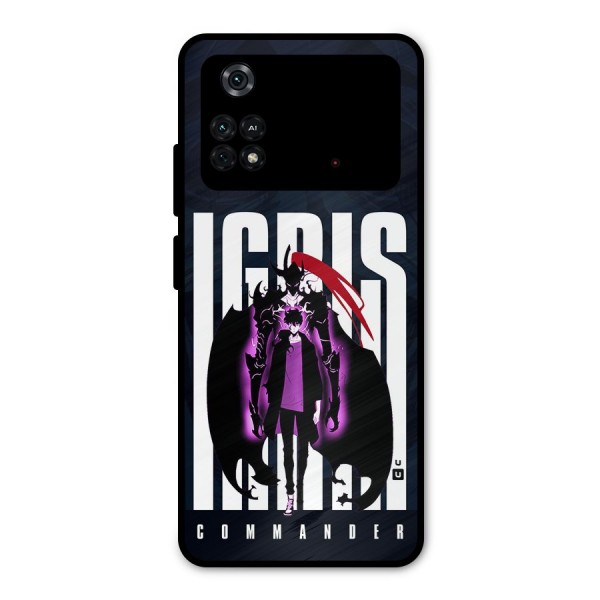 Commander Igris Metal Back Case for Poco M4 Pro 4G