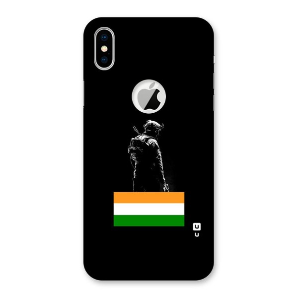 Commando Respect Back Case for iPhone XS Logo Cut