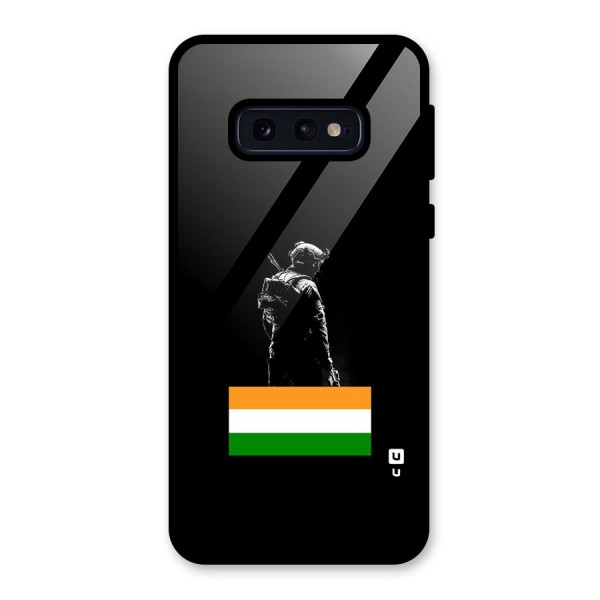 Commando Respect Glass Back Case for Galaxy S10e