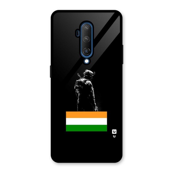 Commando Respect Glass Back Case for OnePlus 7T Pro