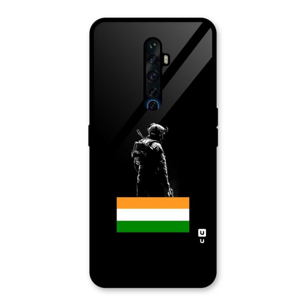 Commando Respect Glass Back Case for Oppo Reno2 Z