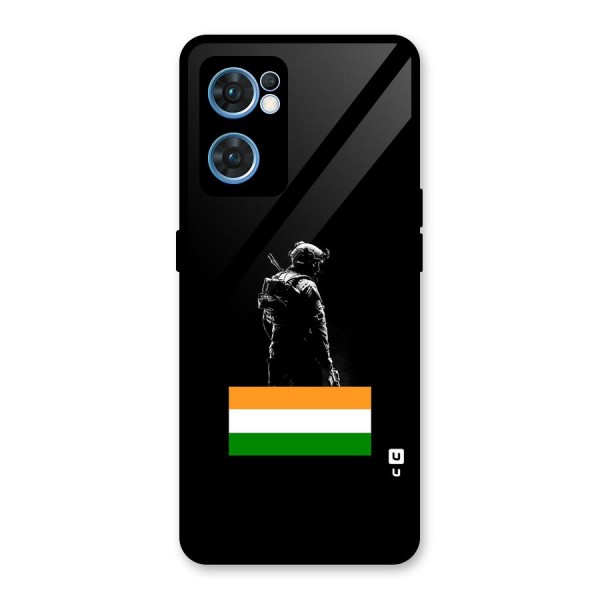 Commando Respect Glass Back Case for Oppo Reno7 5G