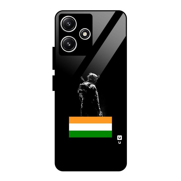 Commando Respect Glass Back Case for Poco M6 Pro