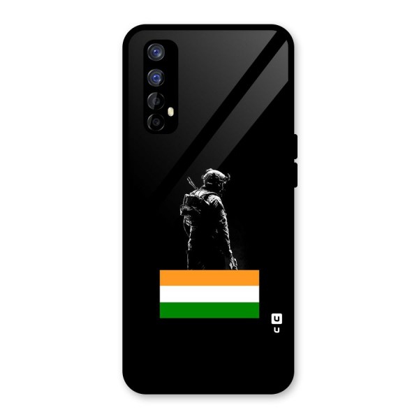 Commando Respect Glass Back Case for Realme 7