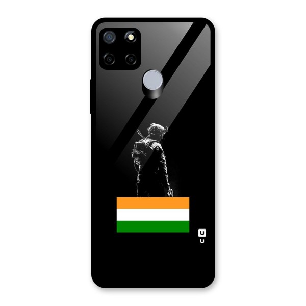 Commando Respect Glass Back Case for Realme C15