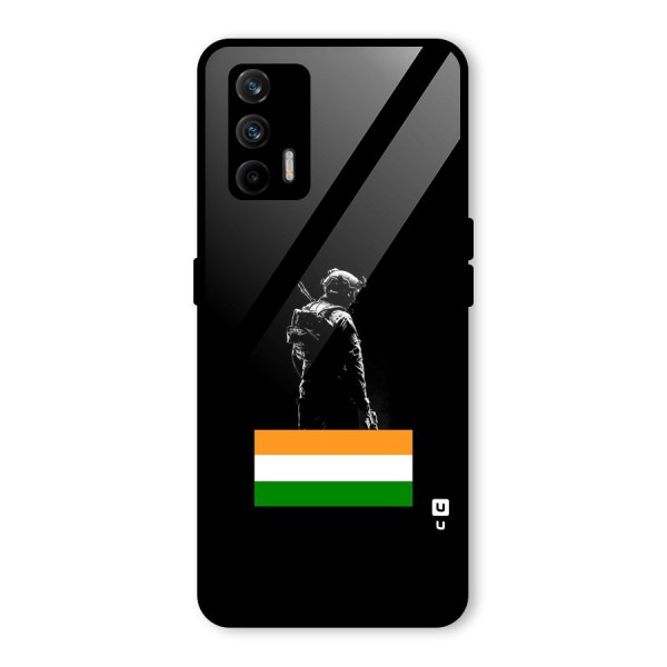 Commando Respect Glass Back Case for Realme GT 5G