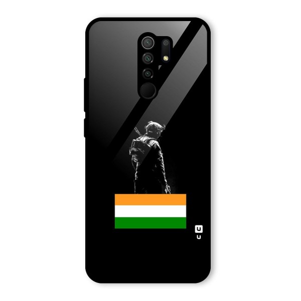 Commando Respect Glass Back Case for Redmi 9 Prime