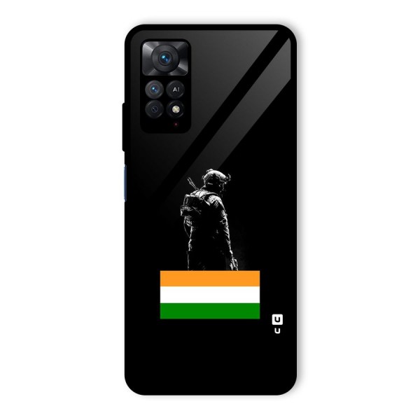 Commando Respect Glass Back Case for Redmi Note 11 Pro