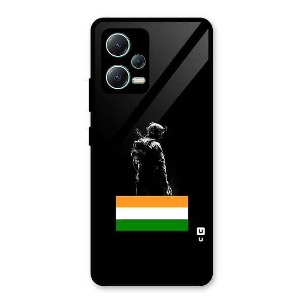 Commando Respect Glass Back Case for Redmi Note 12 5G